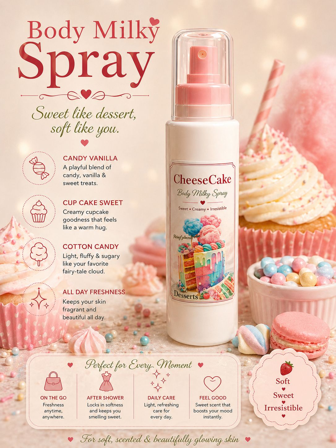 WhatsApp Image 2026-04-27 at 11.53.09 AM Dessert hair and body milky spray - الصورة 1