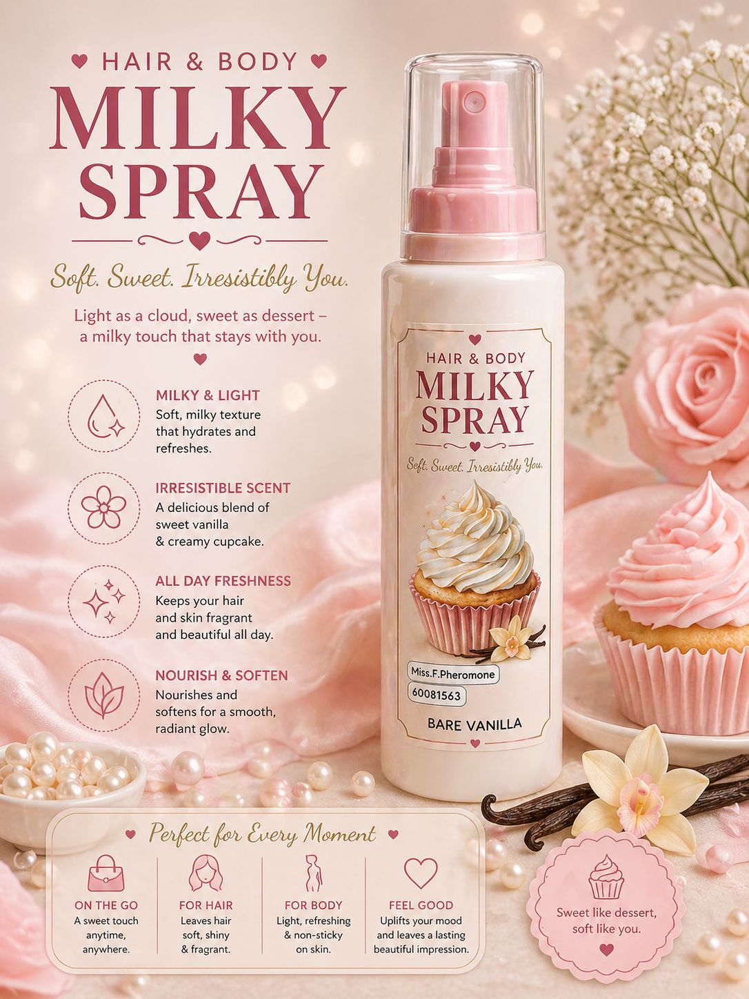WhatsApp Image 2026-04-27 at 11.53.09 AM Bare vanilla hair and body milky spray - الصورة 1